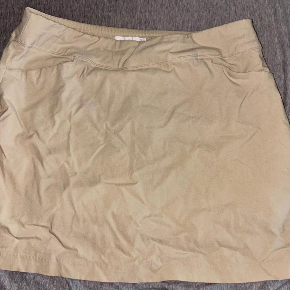 Walter-hagen Women's Tan and Cream Skirt